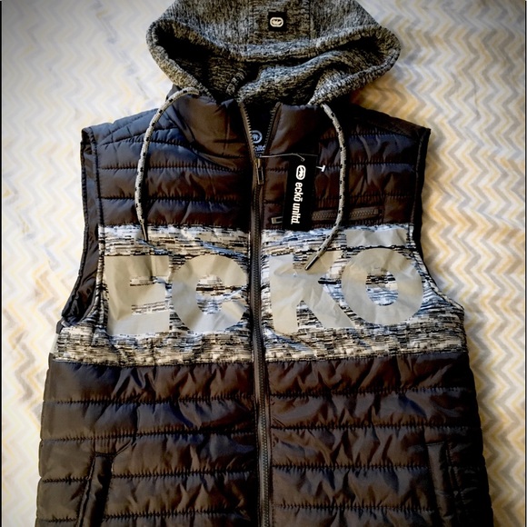*NWT* Ecko puffer hooded vest - Picture 1 of 5